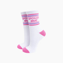 Load image into Gallery viewer, Spoiled Brat Organic Cotton Sports Socks in White
