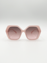 Load image into Gallery viewer, Oversized Rounded Angular Sunglasses in Pink
