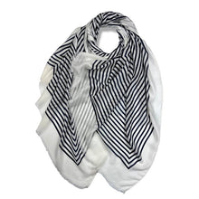 Load image into Gallery viewer, Geometric Monochrome Printed Scarf
