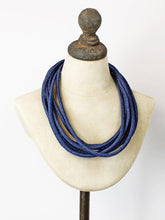Load image into Gallery viewer, Blue Short Multi Strand Cord Necklace
