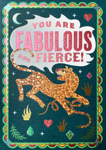 Load image into Gallery viewer, Fabulous and Fierce Greetings Card
