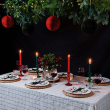 Load image into Gallery viewer, Red Glass Candle Holder
