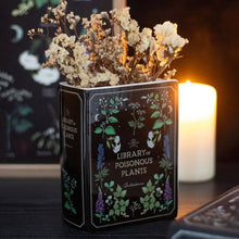 Load image into Gallery viewer, Poisonous Plants Gothic Botanical Book Shaped Vase
