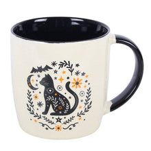 Load image into Gallery viewer, Frightful Folk Black Cat Halloween Mug

