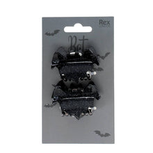 Load image into Gallery viewer, Set of 2 Bat Hair Claw Clips
