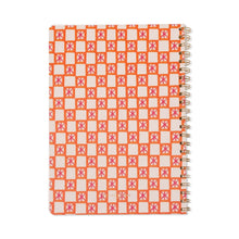 Load image into Gallery viewer, DesignWorks Ink Orange Check A4 Twin Wire Notebook
