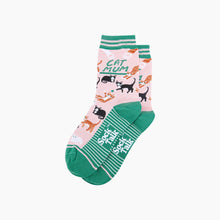 Load image into Gallery viewer, Cat Mum Combed Cotton Socks in Pink
