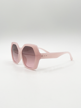 Load image into Gallery viewer, Oversized Rounded Angular Sunglasses in Pink
