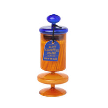 Load image into Gallery viewer, Amber Bubble Glass Matchstick Jar &amp; Matches
