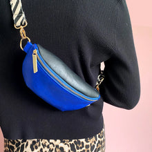 Load image into Gallery viewer, Blue Animal Print Bum Bag
