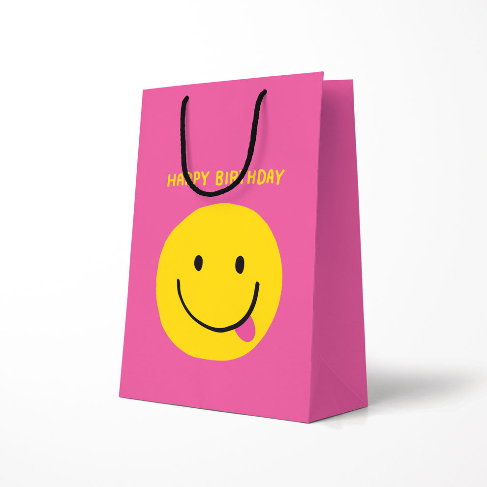 Smiley Face Large Birthday Large Gift Bag