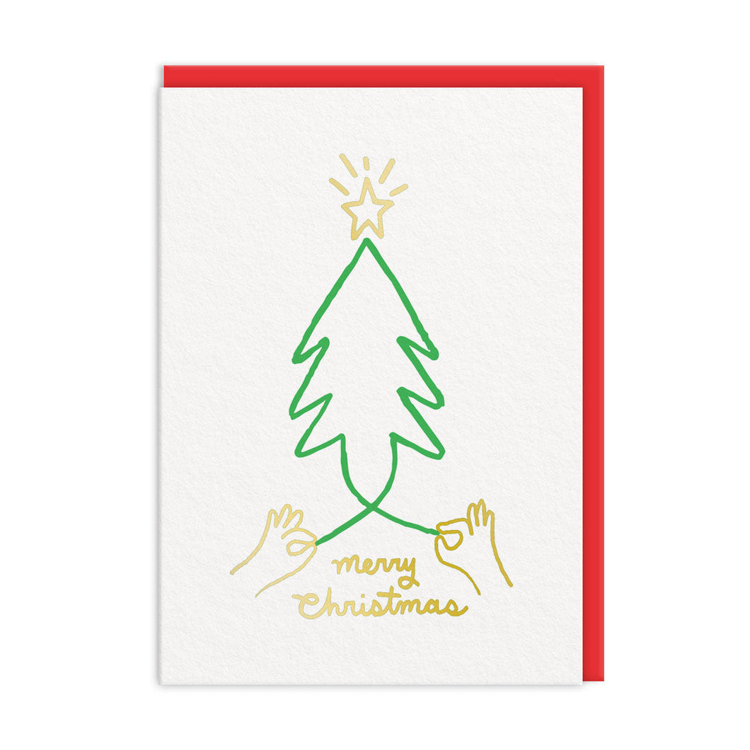 Merry Christmas Tree Greetings Card