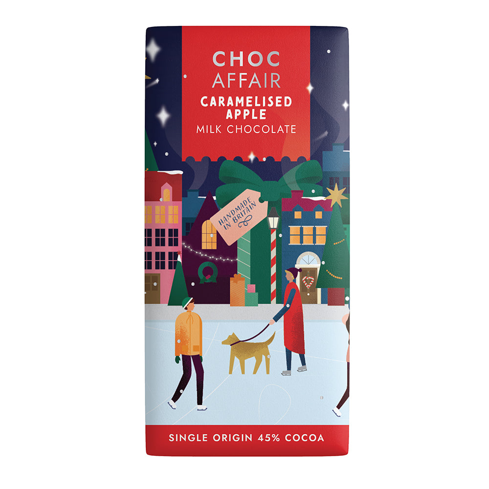 Caramelised Apple Handmade Milk Chocolate Bar