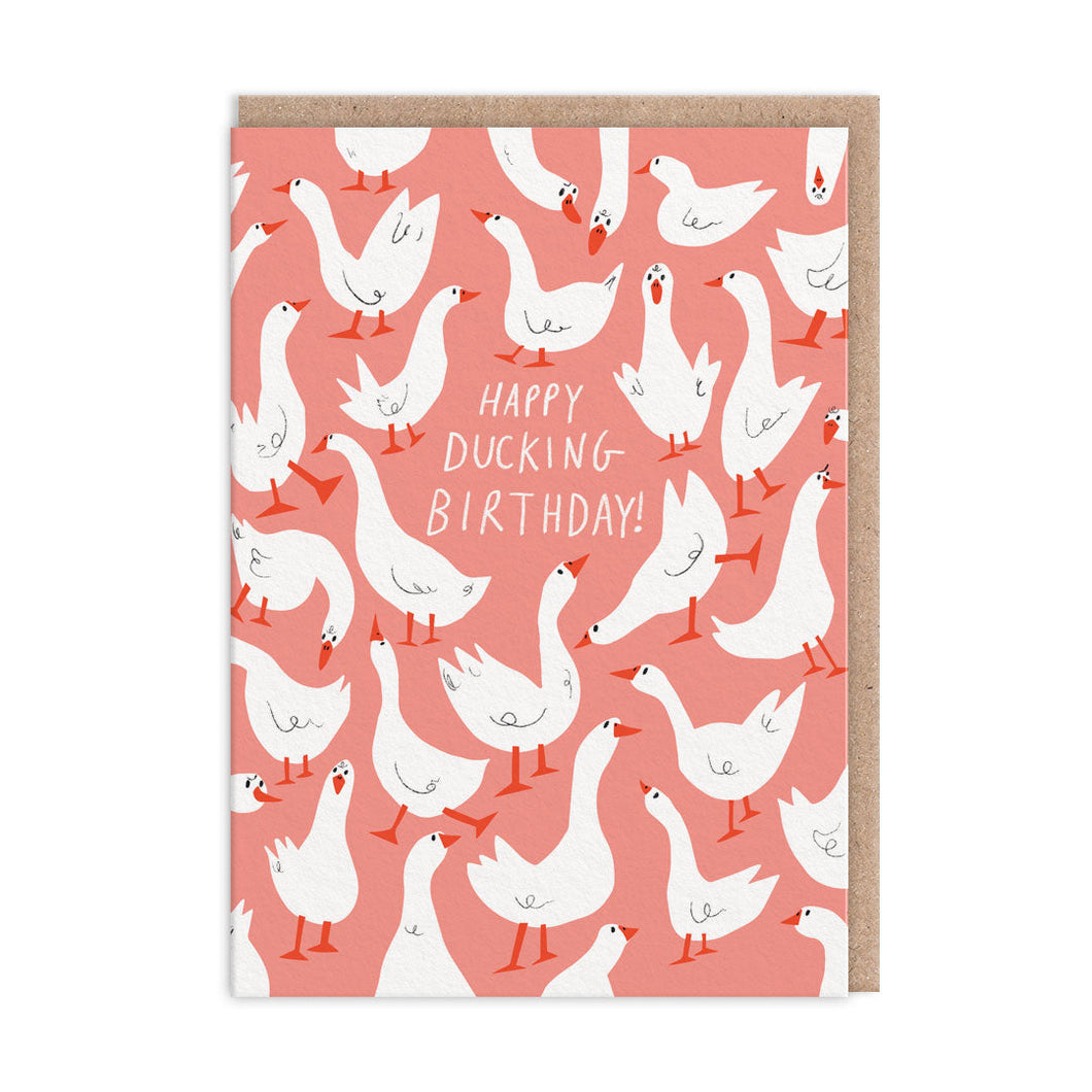 Happy Ducking Birthday Greetings Card
