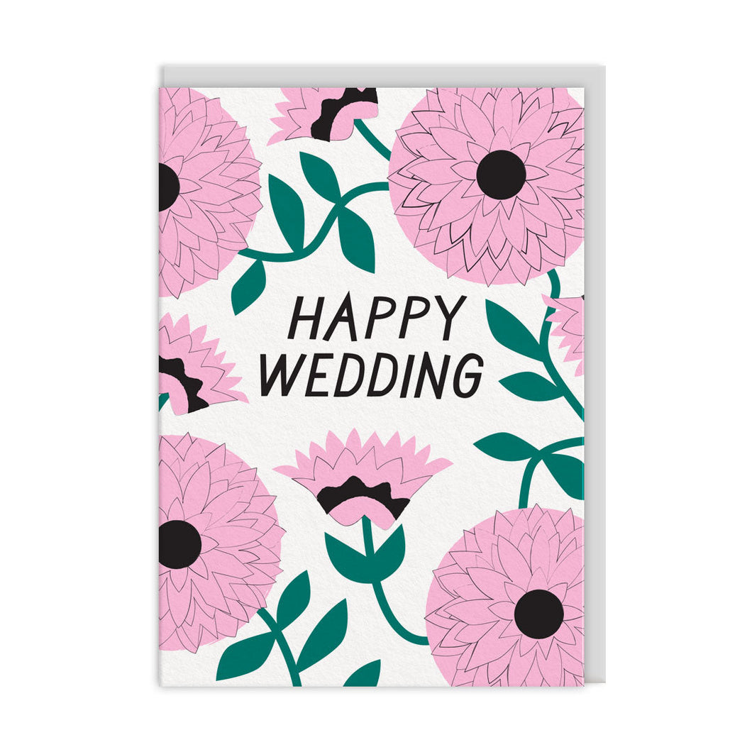 Wedding Flowers Greetings Card