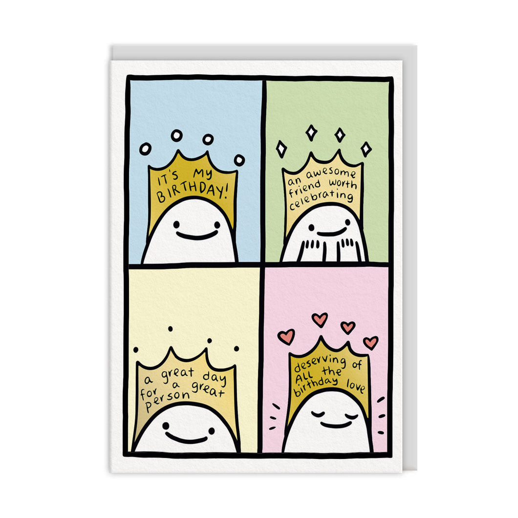 Birthday Crown Greetings Card
