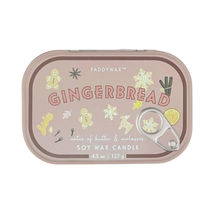 Paddywax Bistro Gingerbread Tin Candle
