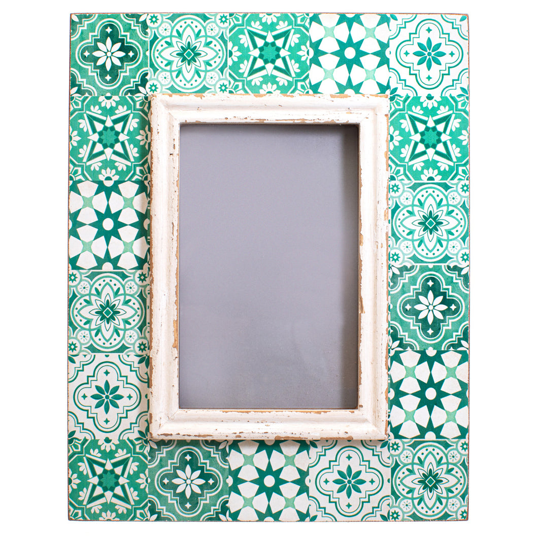 Green Tile Photo Frame