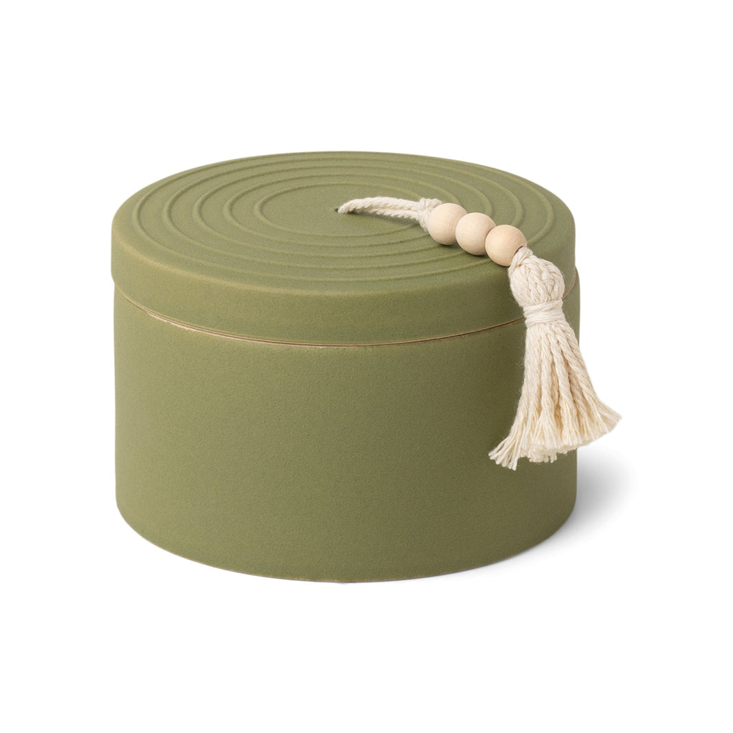 Cypress & Fir Ceramic Lidded Candle
