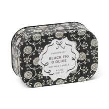 Load image into Gallery viewer, Paddywax Cherie Black Fig &amp; Olive Tin Candle
