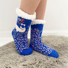 Load image into Gallery viewer, Catnip &#39;Cat Mum&#39; Cosy Slipper Socks
