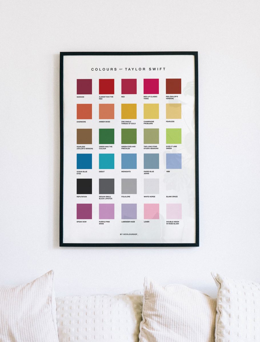 Colours of Taylor Swift Print