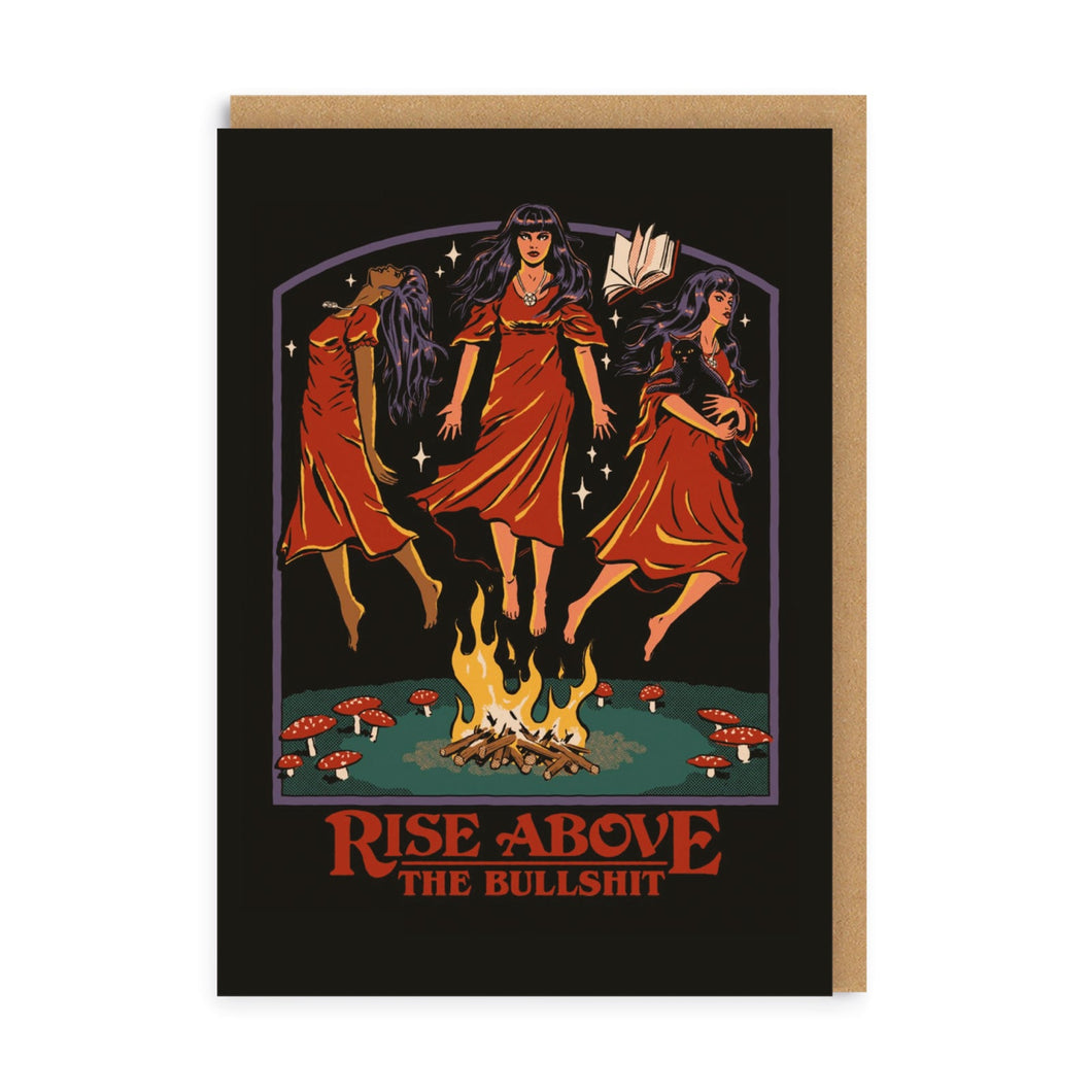 Rise Above The Bullshit Greetings Card