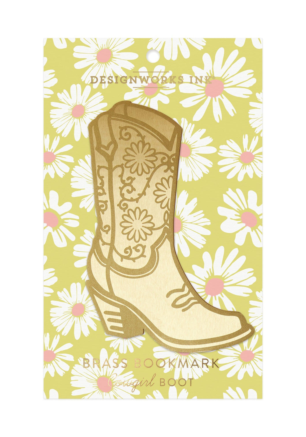 Cowgirl Boot Metal Bookmark