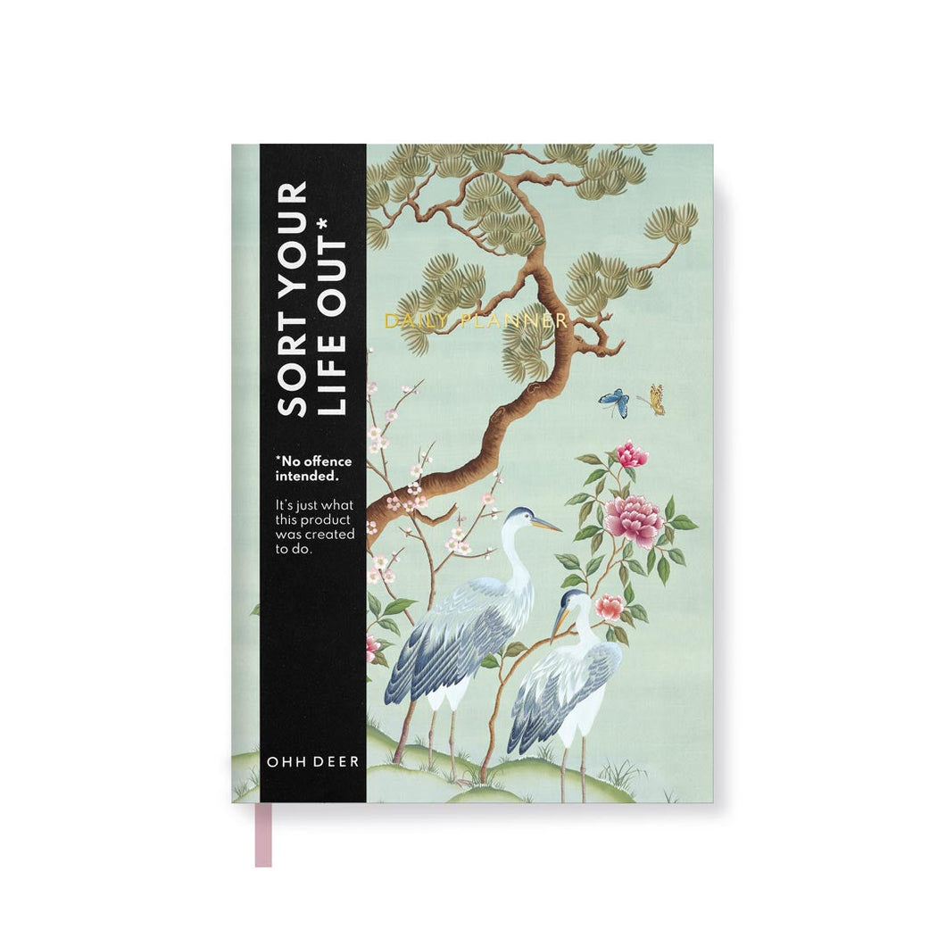 Heron Landscape A5 Linen Bound Daily Planner