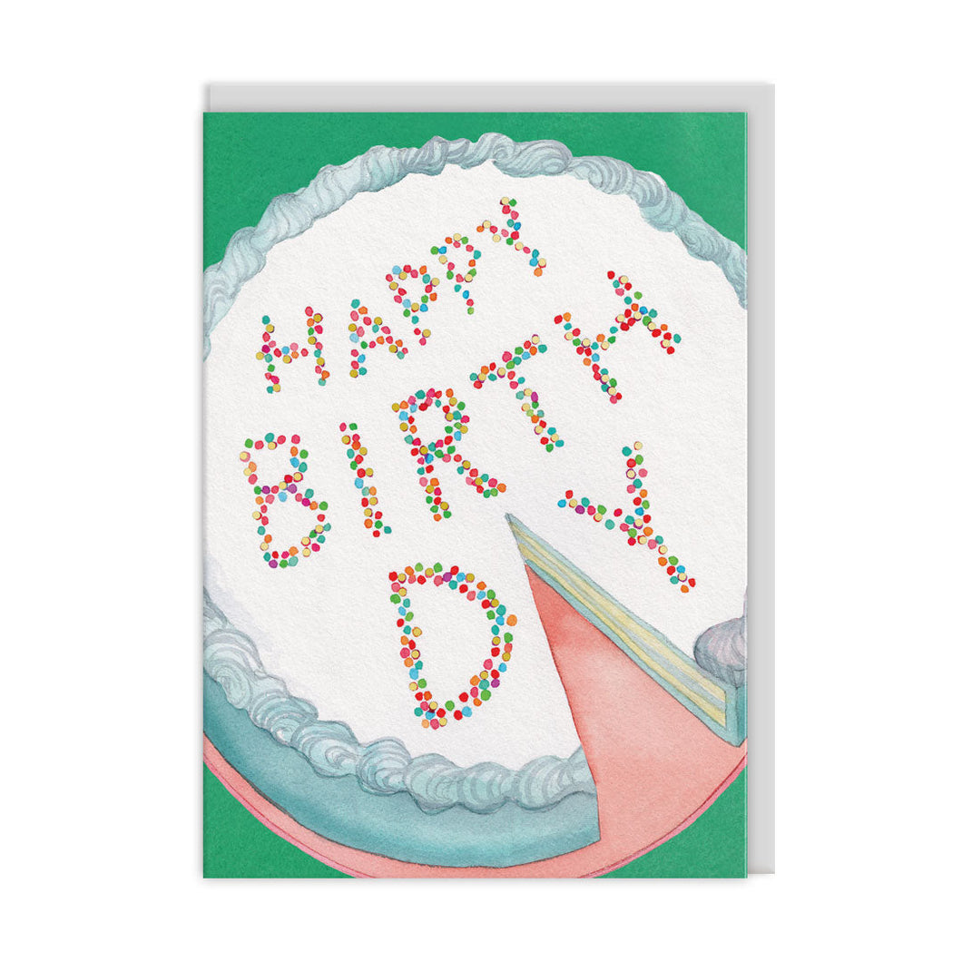 Cake Slice Birthday Greetings Card