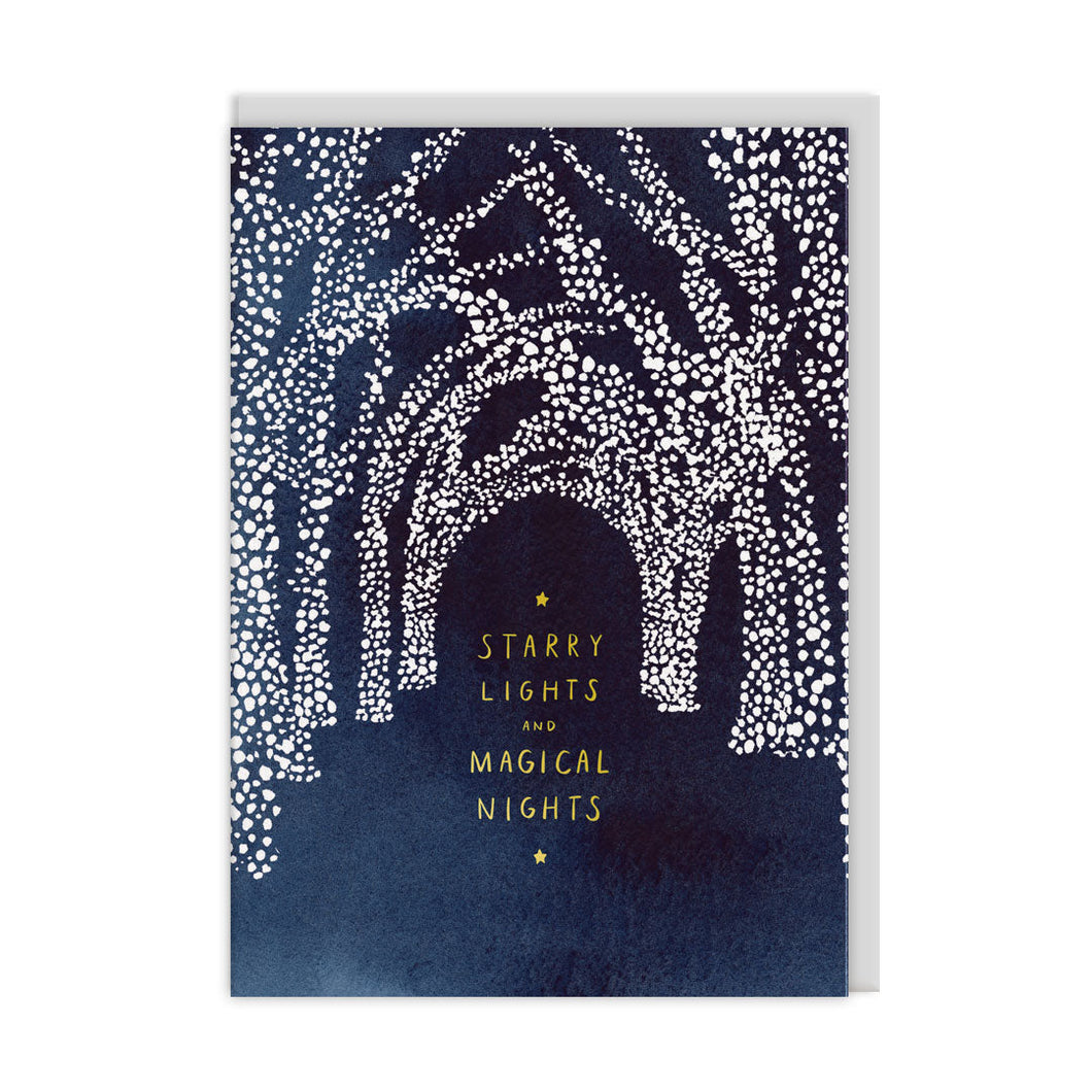 Starry Night Christmas Greetings Card