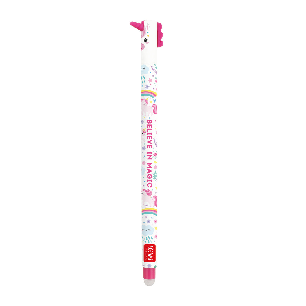 Unicorn Erasable Gel Pen with Pink Ink