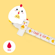 Load image into Gallery viewer, Hen Erasable Gel Pen with Red Ink
