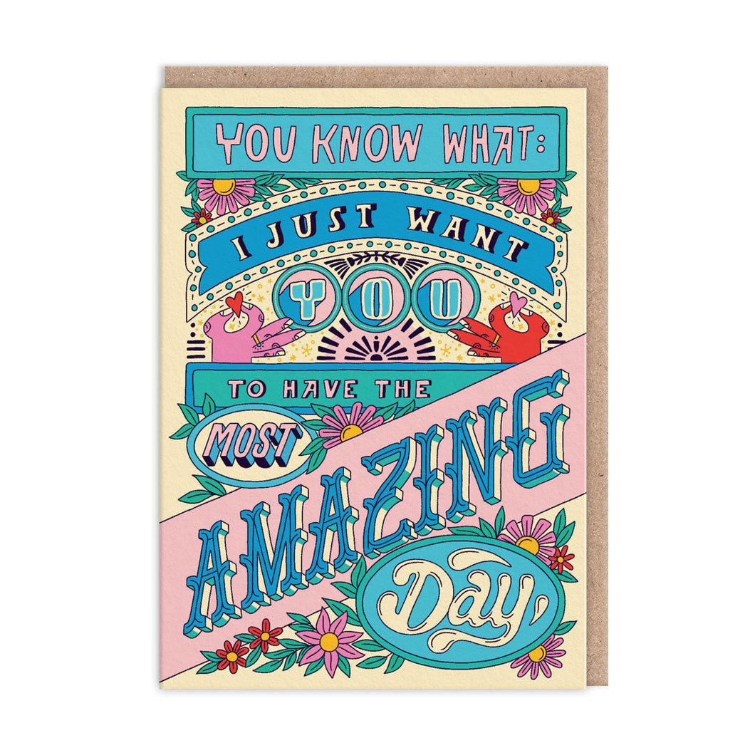 Amazing Day Greetings Card