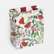 Load image into Gallery viewer, Caroline Gardner Robins in Foliage Medium Gift Bag
