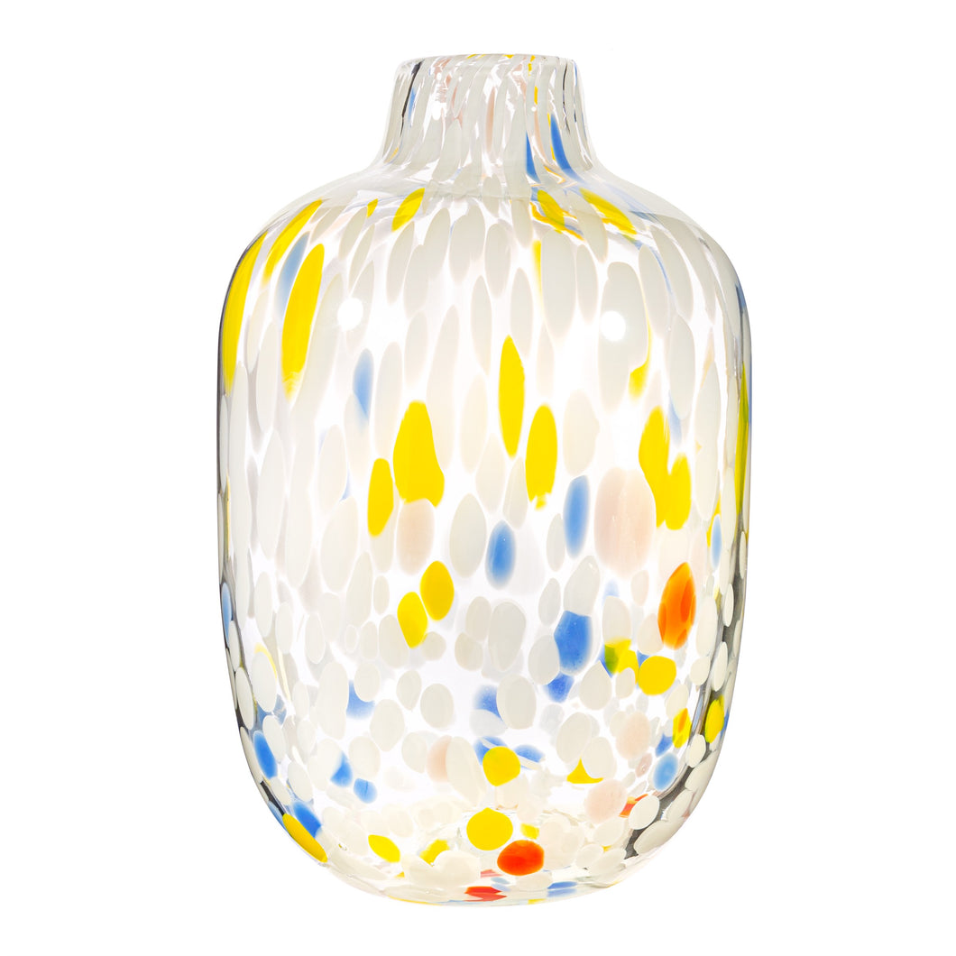 Large Speckled Glass Vase