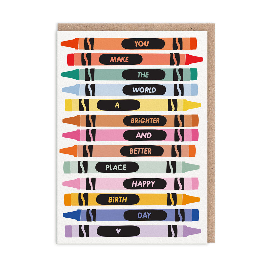 You Make The World a Better Place Greetings Card