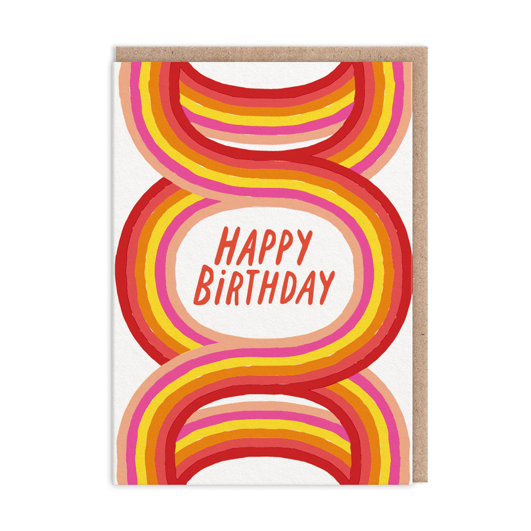 Rainbow Loops Birthday Greetings Card