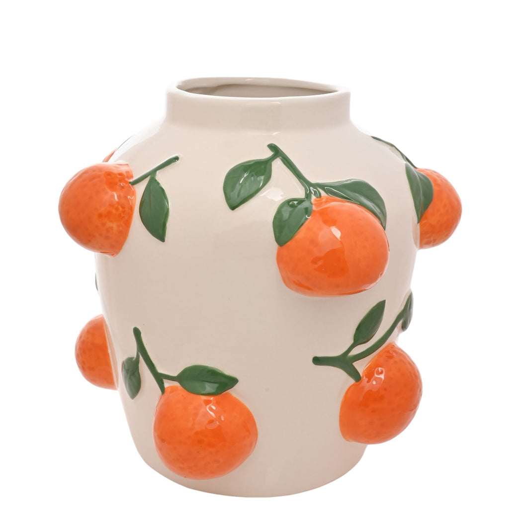Ceramic Orange Vase
