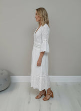 Load image into Gallery viewer, Broderie &amp; Crochet Cotton Dress

