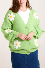 Load image into Gallery viewer, Knitted Daisies Cardigan
