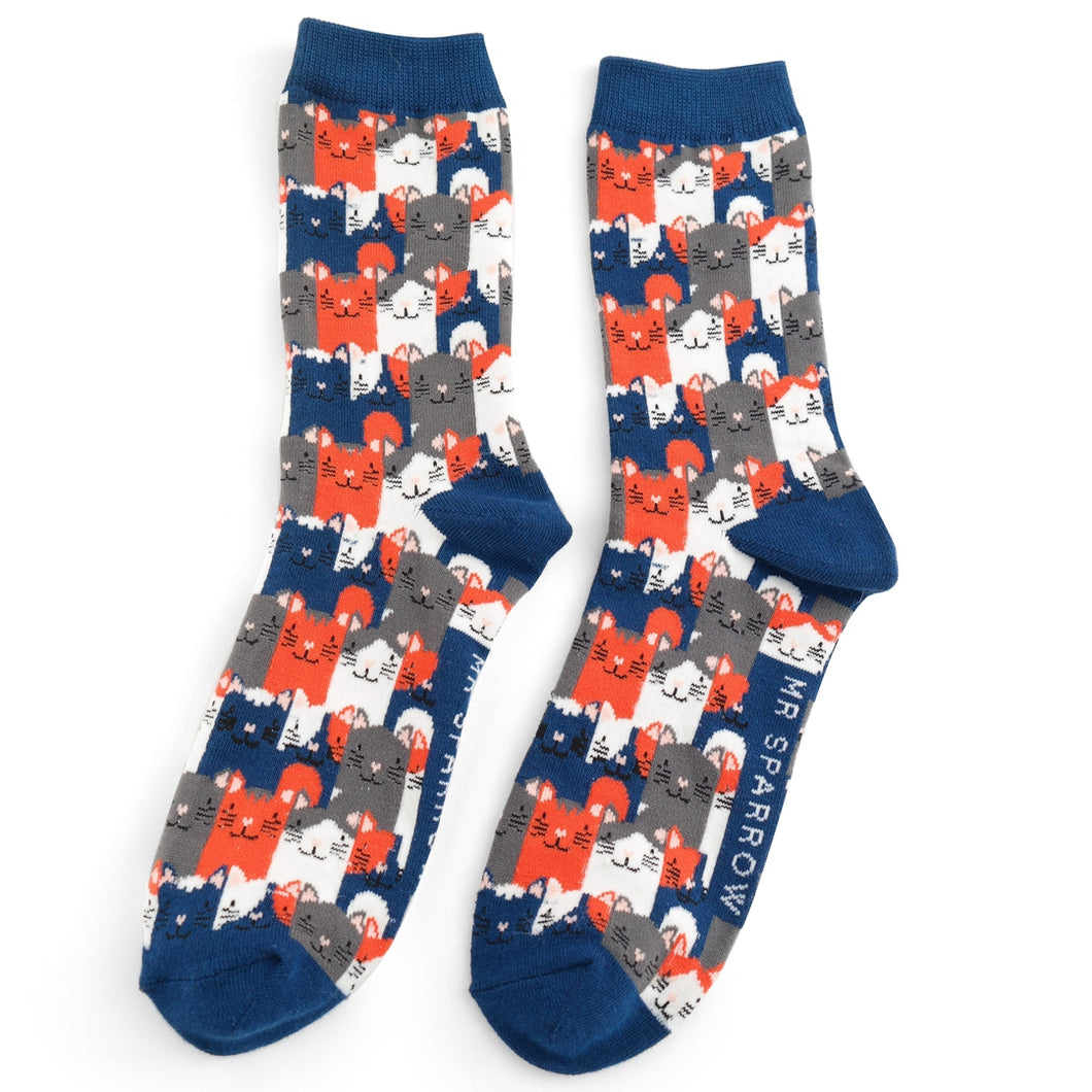 Men's Happy Cats Bamboo Socks