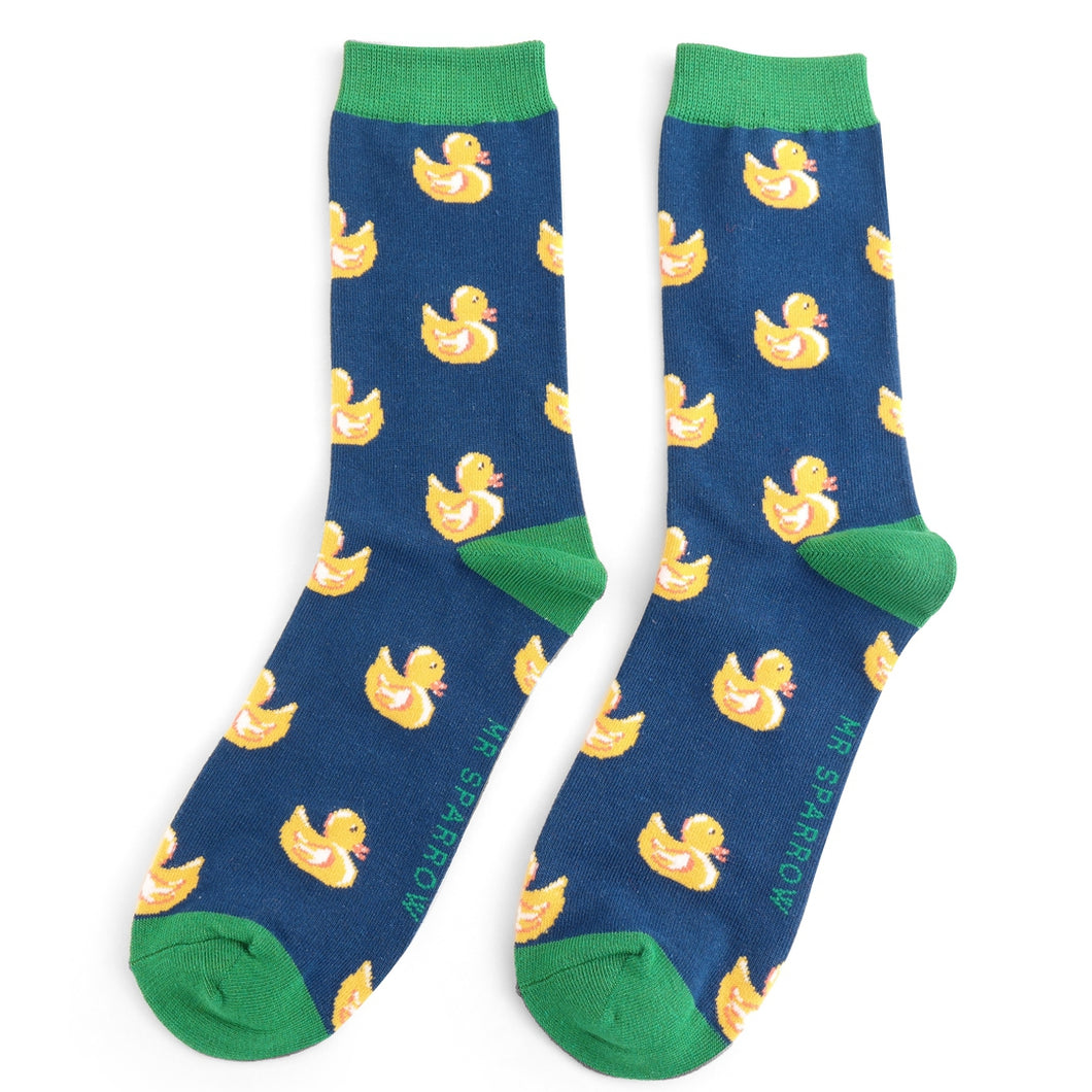 Men's Rubber Ducks Bamboo Socks