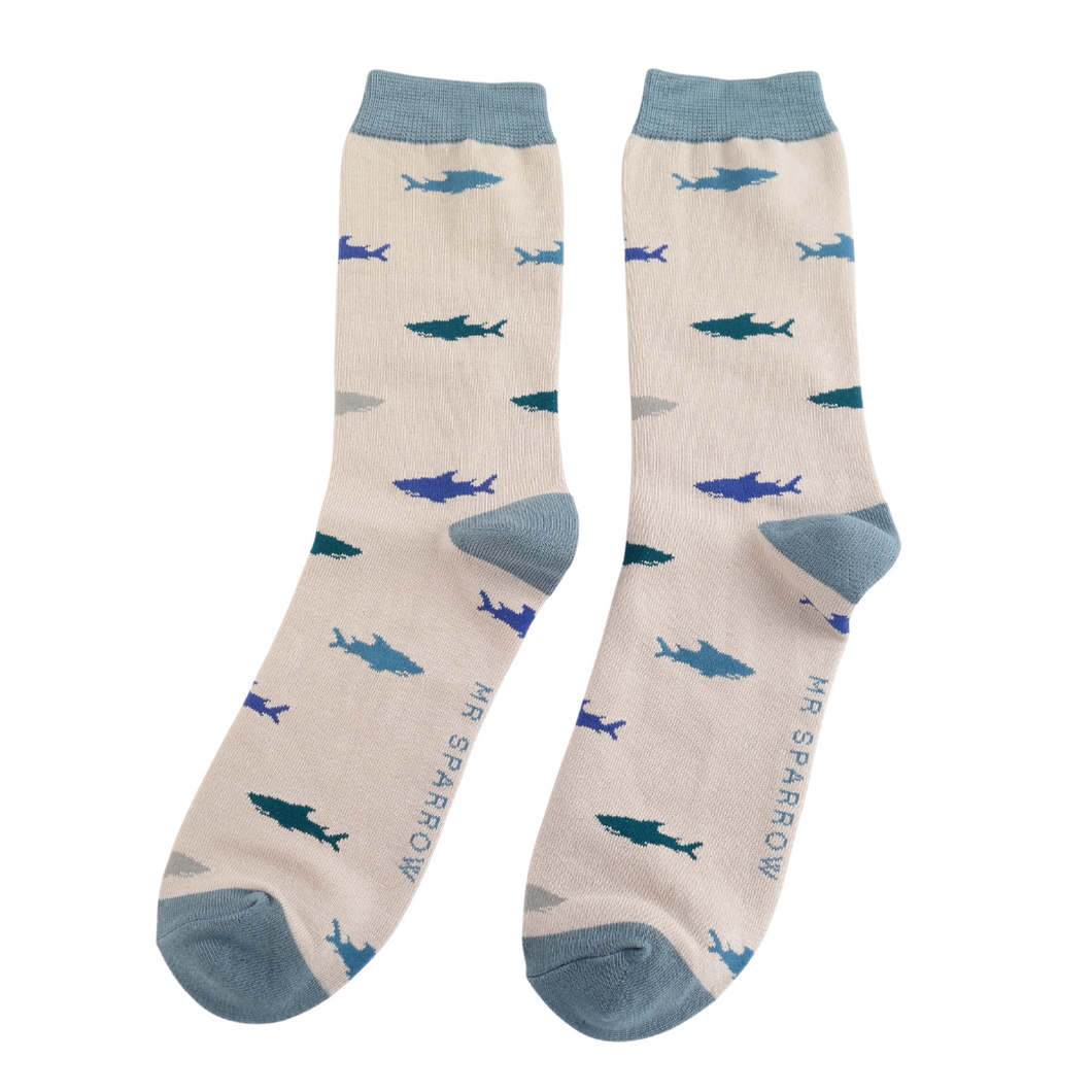 Men's Shark Bamboo Socks