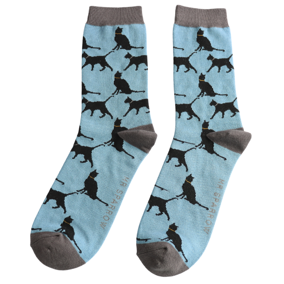 Men's Lucky Black Cat Bamboo Socks