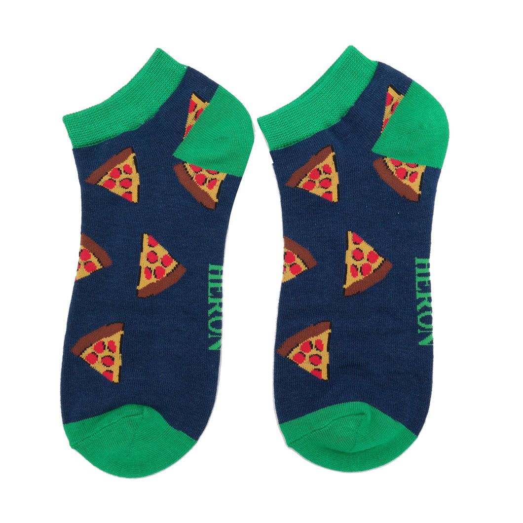 Men's Pizza Slice Bamboo Trainer Socks