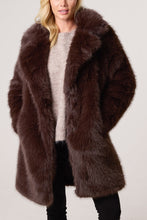 Load image into Gallery viewer, Faux Fur Mid Length Coat
