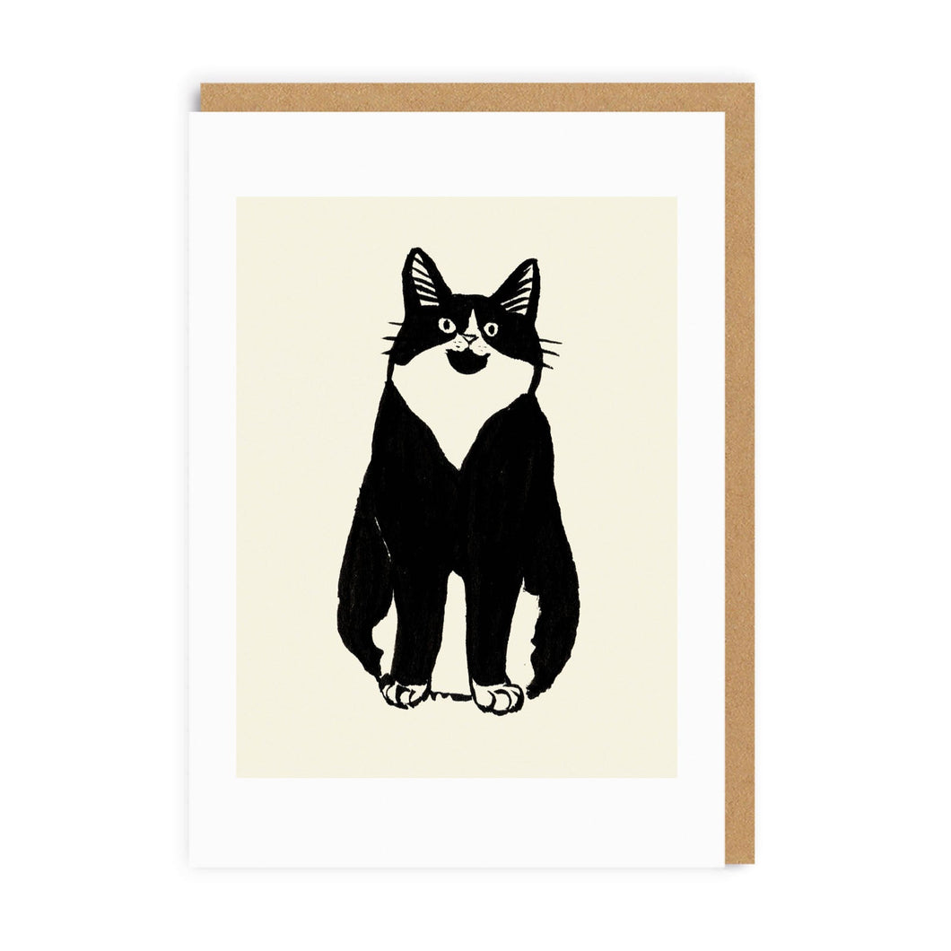 Cat Stare Greetings Card