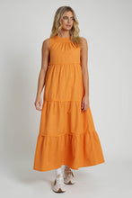 Load image into Gallery viewer, Linen Blend Tiered Maxi Dress
