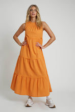 Load image into Gallery viewer, Linen Blend Tiered Maxi Dress
